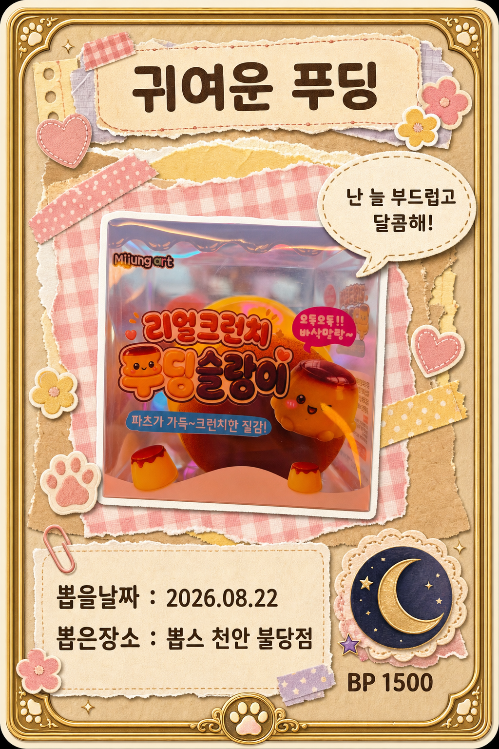 '뽑스 천안 불당점'에서 뽑은 인형, 피규어 사진입니다